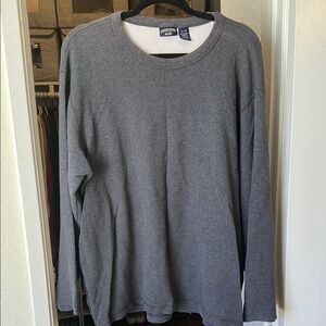 Vintage 90s Canyon River Blues Gray Waffle Knit Top